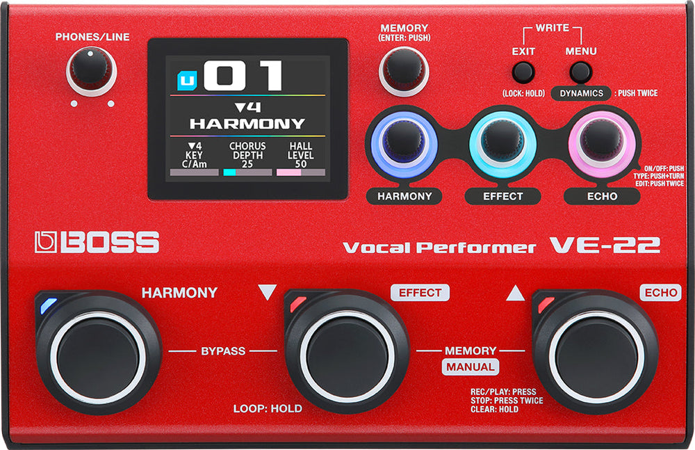 BOSS VE-22 Vocal Performer – Vocal-Multieffektgerät